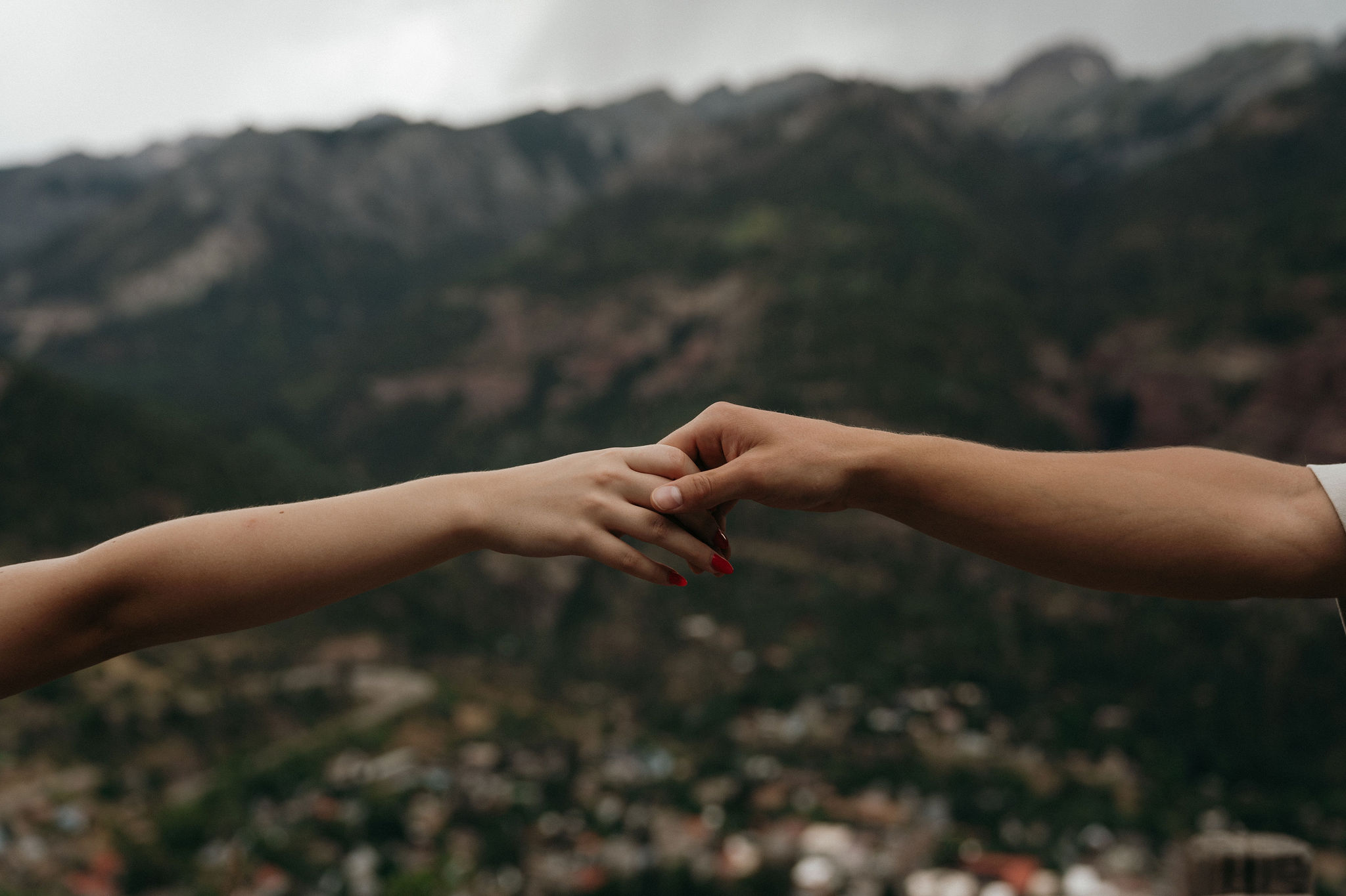 stunning couple pose in the mountains outside Ouray, Colorado! 