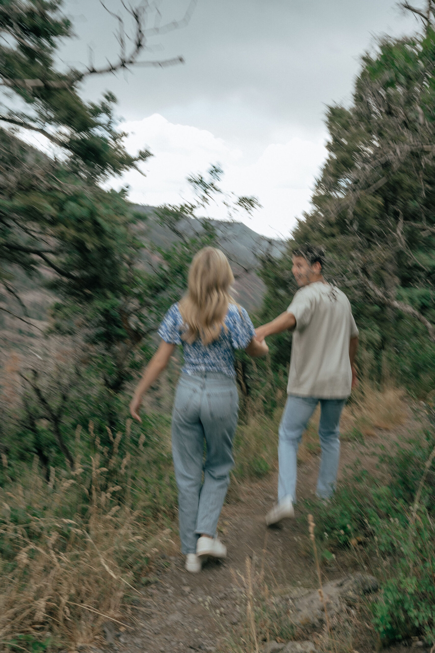 stunning couple pose in the mountains outside Ouray, Colorado! 