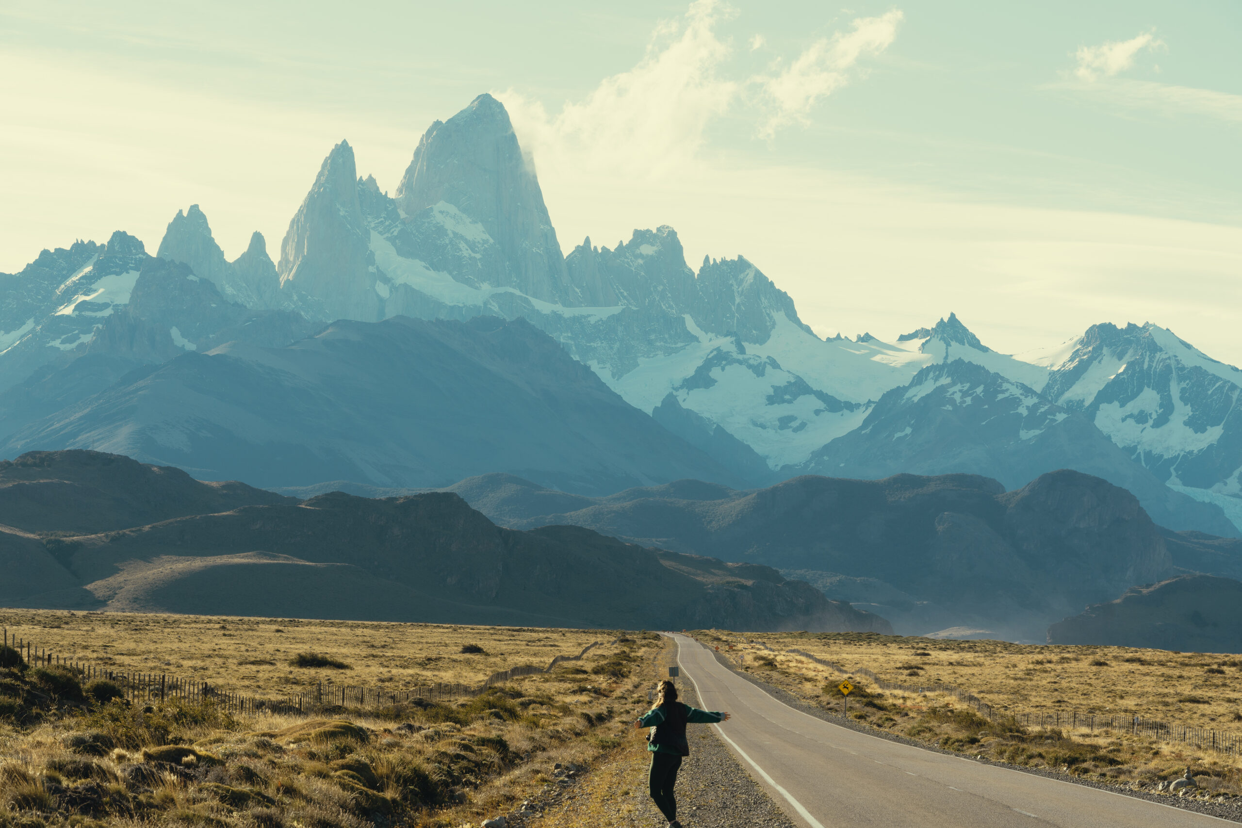 stunning image of fitzroy during a dreamy Patagonia elopem
