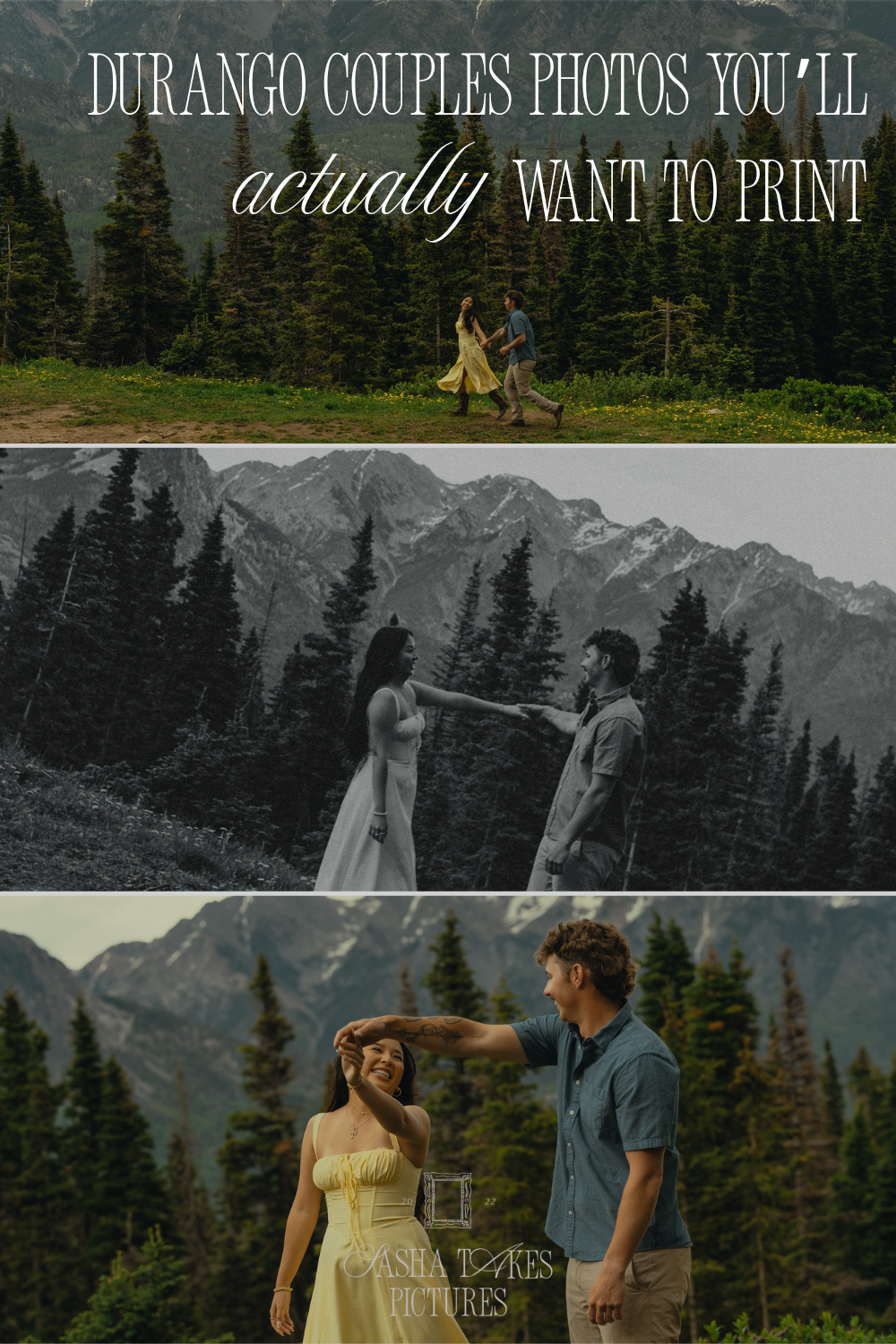 Durango couples photos in the Colorado mountains