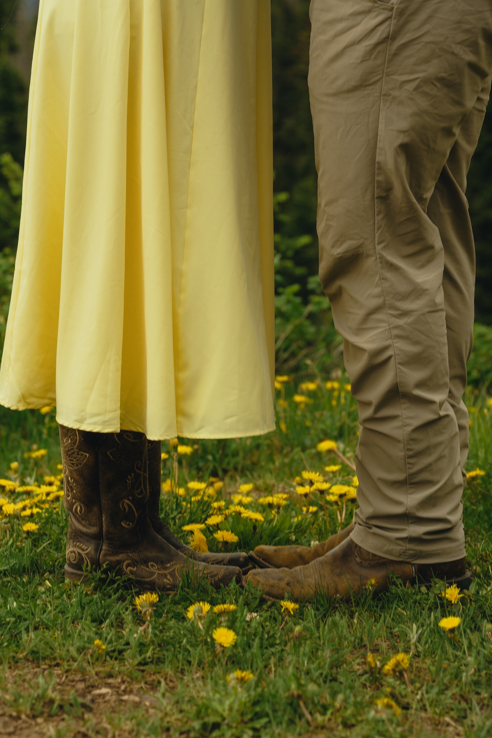 beautiful couple take candid couples photos in the mountains outside Durango, Colorado