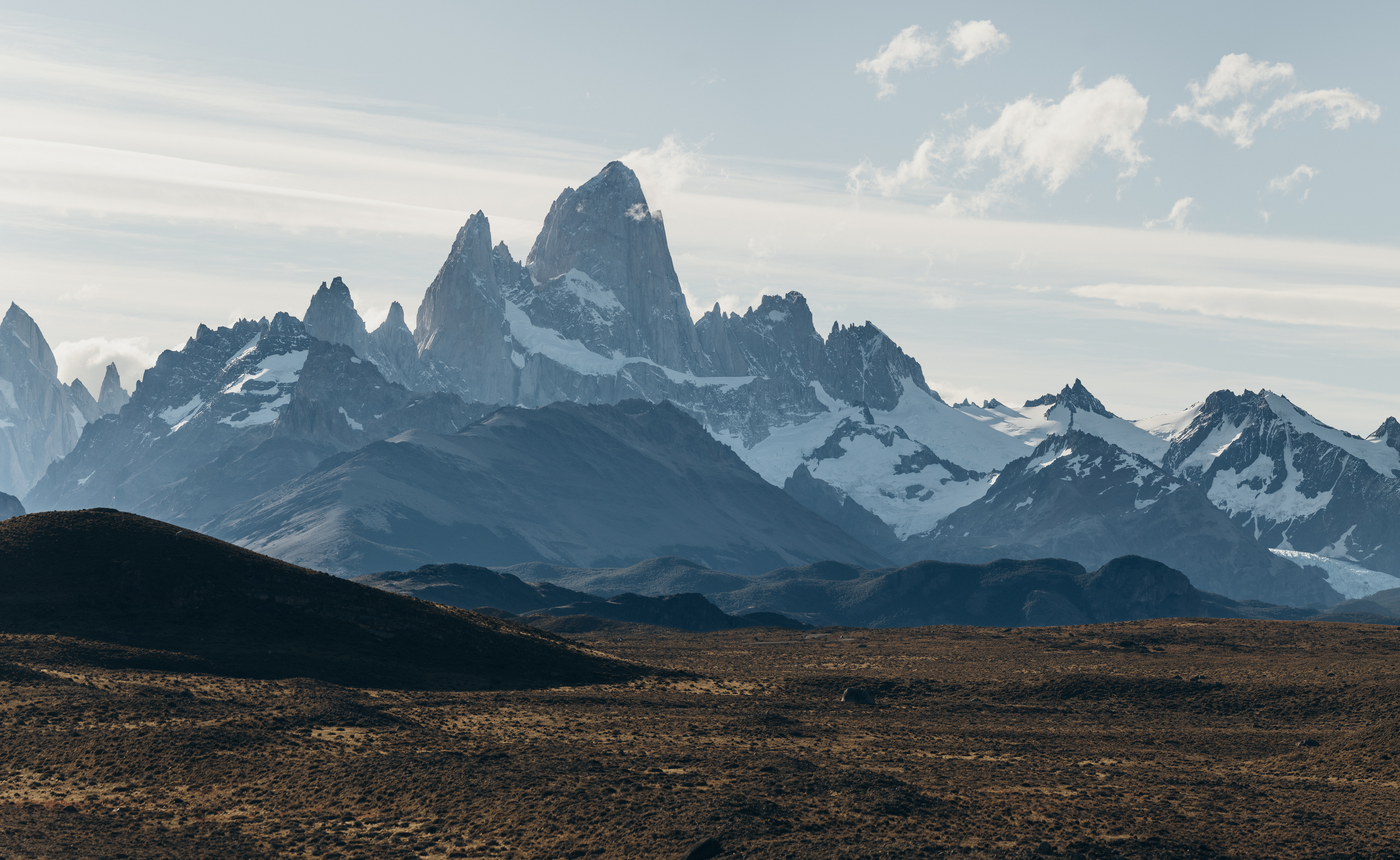 stunning fitzroy sits in the background looming over the valley floor one of my best elopement destinations