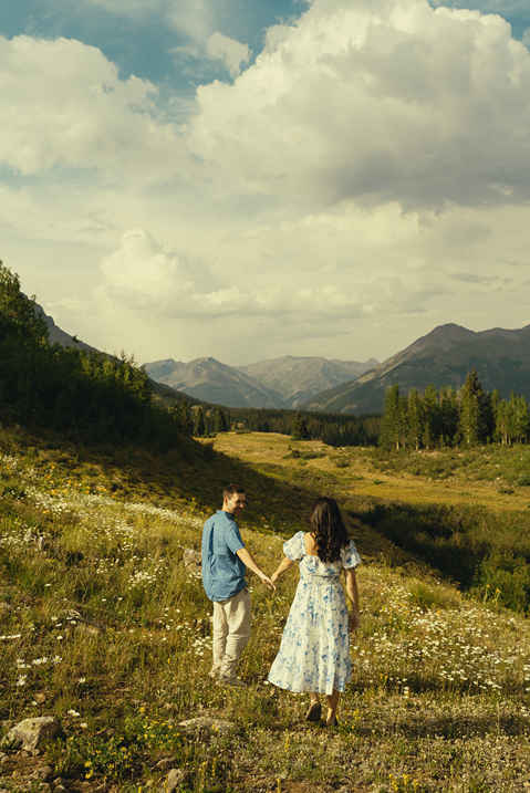 candid engagement photo from a beautiful engagement session with Sasha Takes Pictures