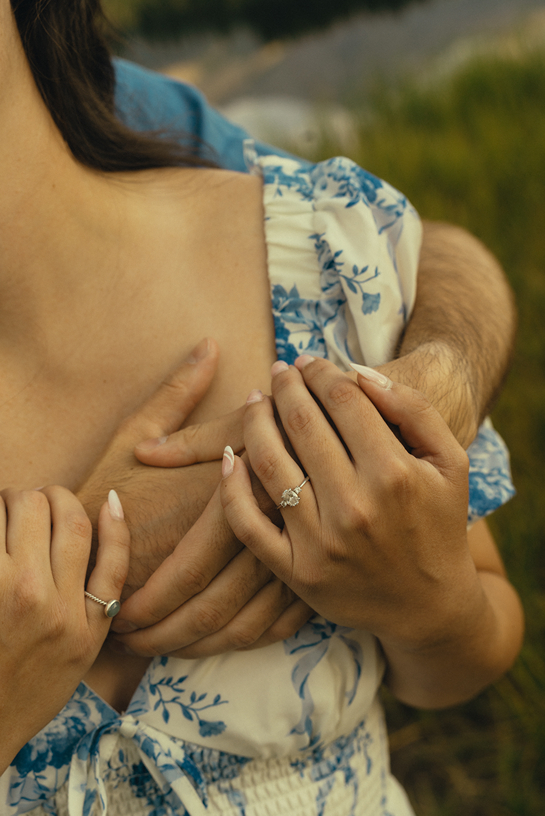 detail photo from a stunning Colorado engagement session captured by Sasha Takes Pictures! 