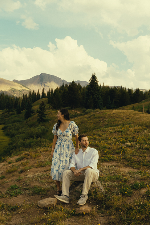 candid engagement photos from a beautiful Molas engagement photoshoot