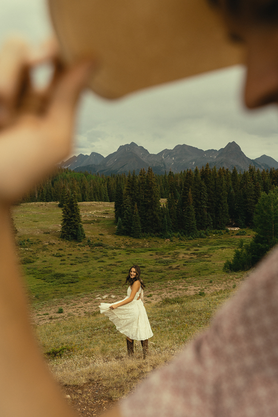 candid engagement photo from a beautiful engagement session with Sasha Takes Pictures