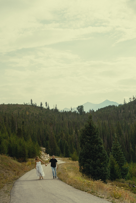 candid engagement photos from a stunning Colorado engagement session