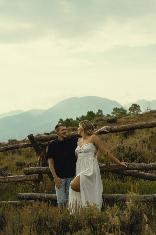 candid engagement photos from a stunning Colorado engagement session