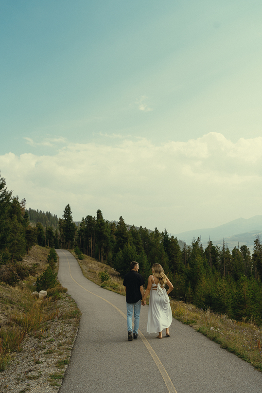 candid engagement photos from a stunning Colorado engagement session