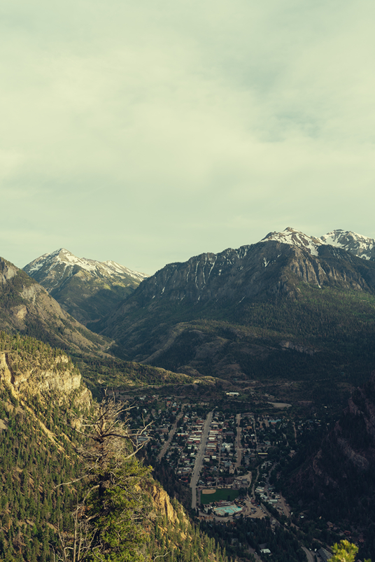 beautiful landscape photo captures the snow covered peaks of the San Juan mountain range