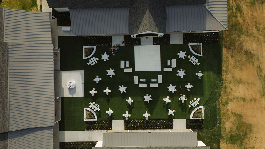 drone photos from a stunning wedding in Colorado