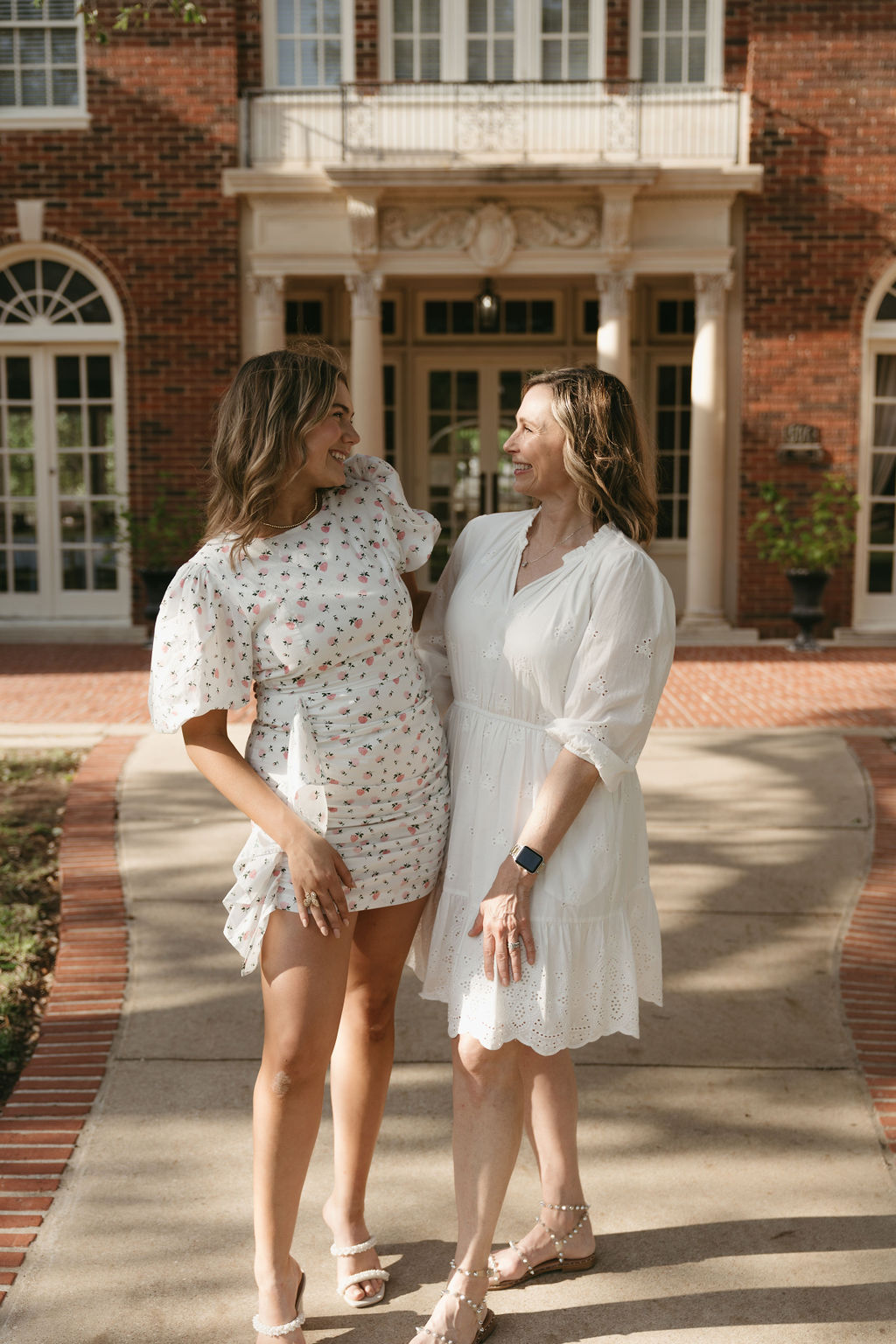 mom and daughter pose for a photo together!